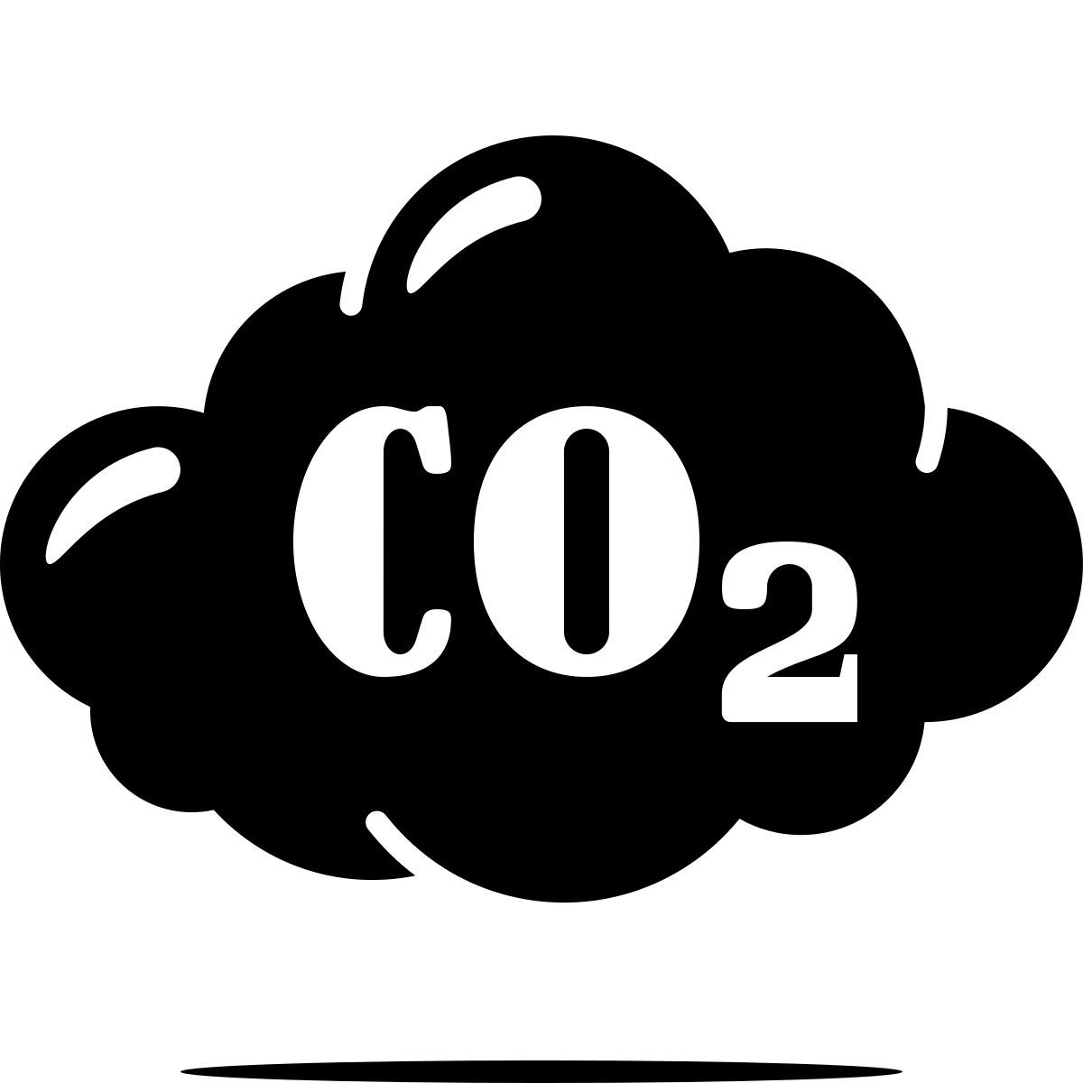 ink style co2 icon