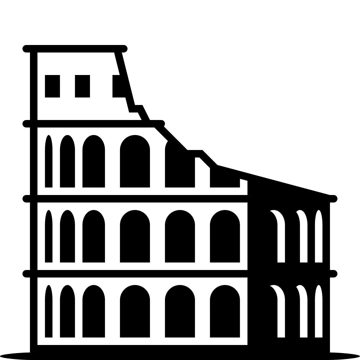 ink style coliseo icon