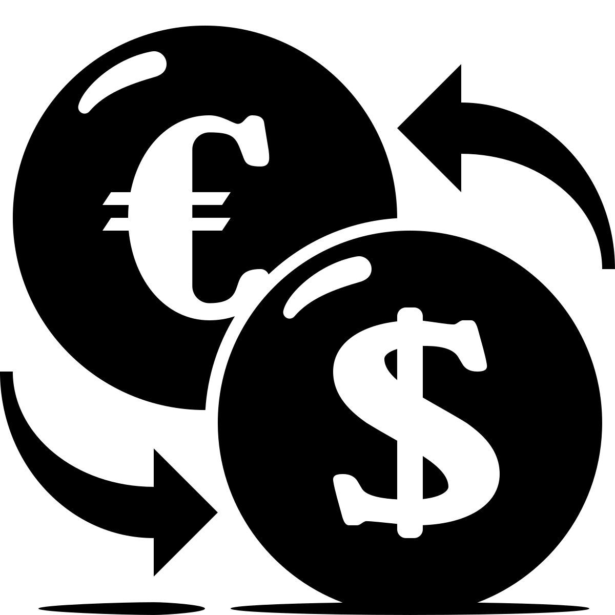 ink style cambio de divisas icon