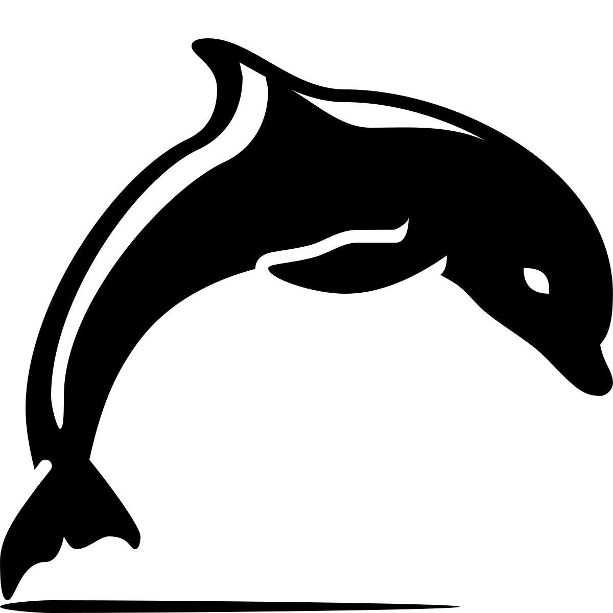 ink style 海豚 icon