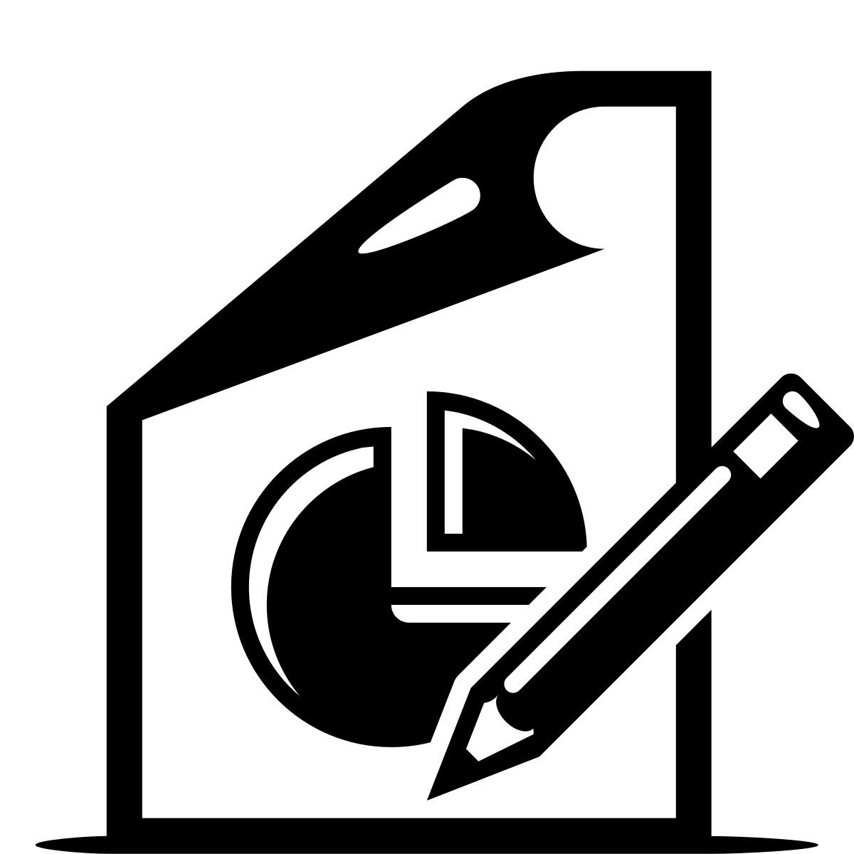 ink style 编辑饼图报表 icon