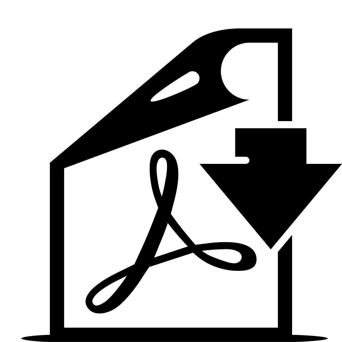ink style export pdf icon