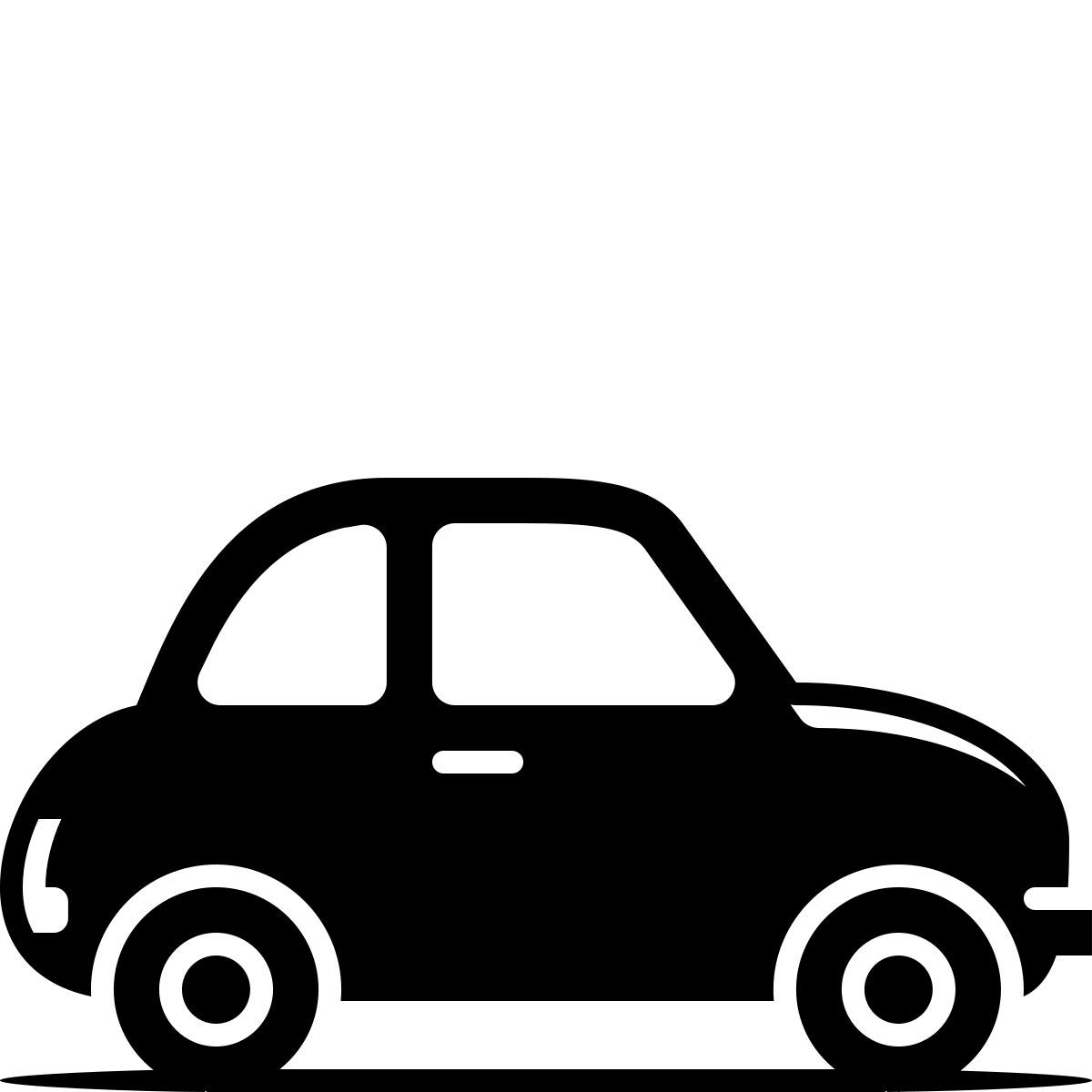 ink style fiat 500 icon