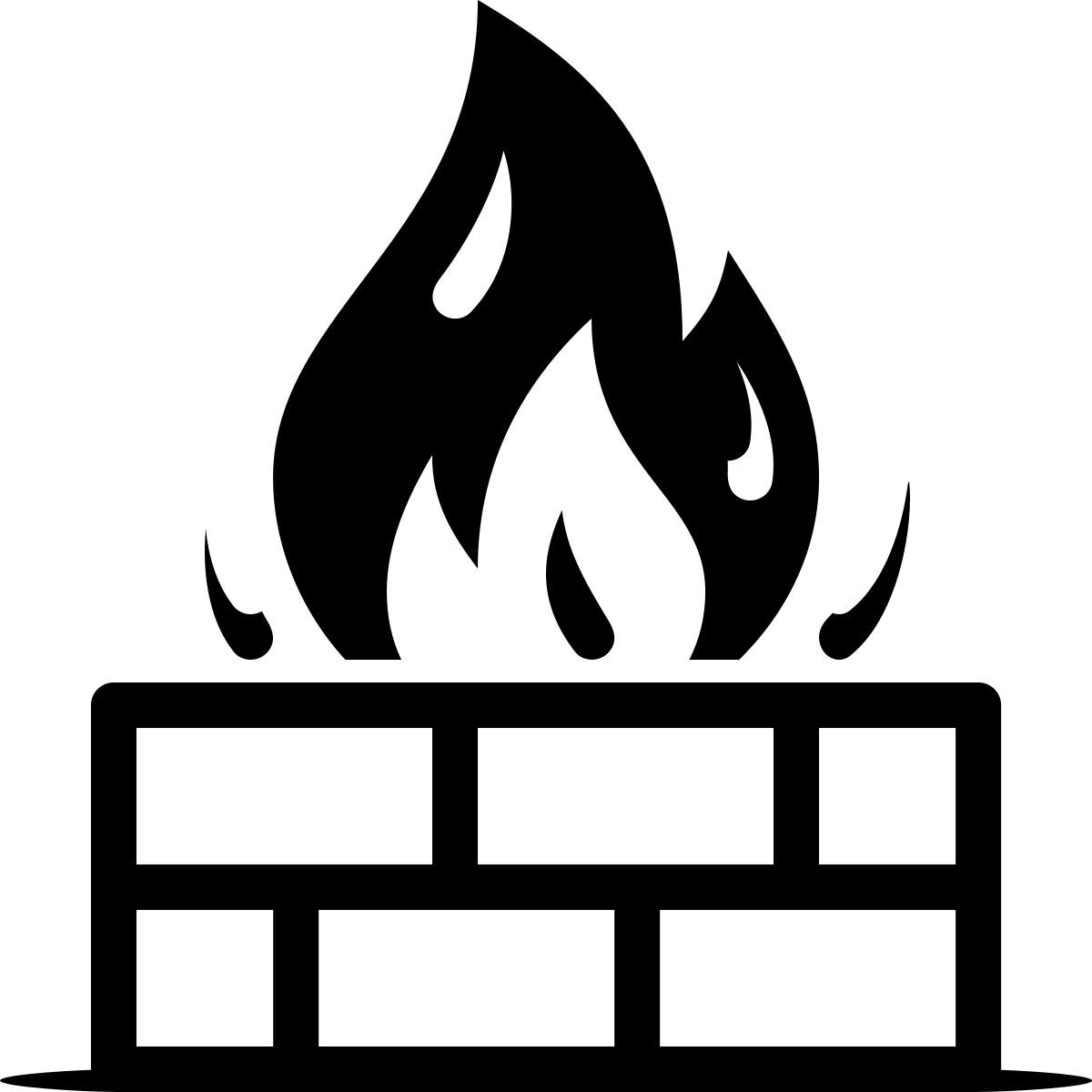 ink style 방화벽 icon