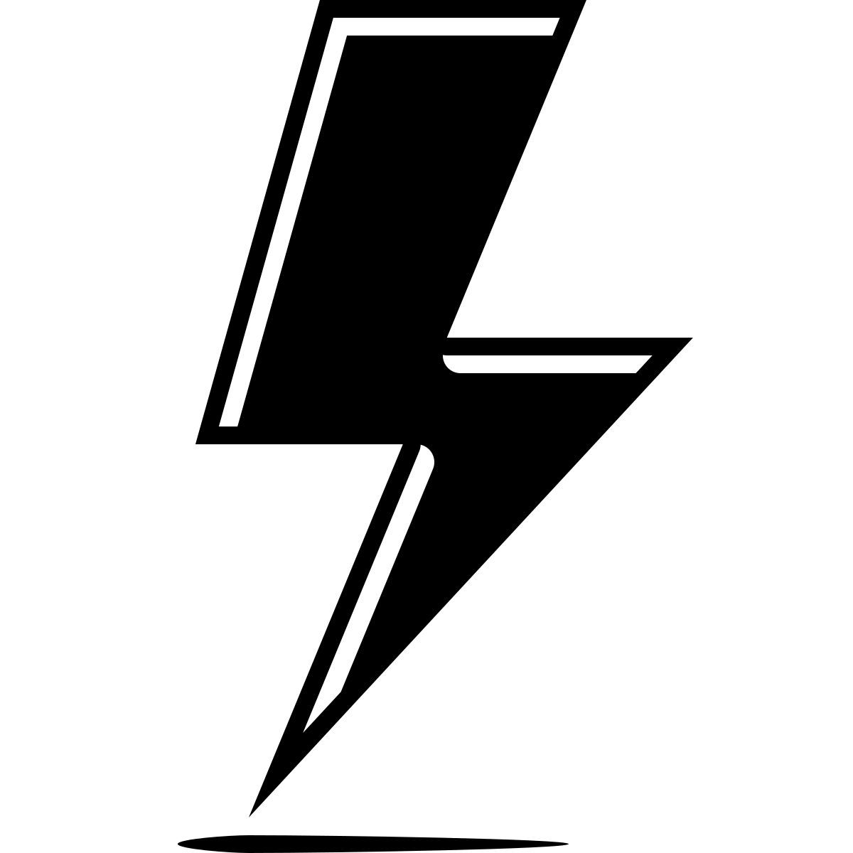 ink style flash on icon