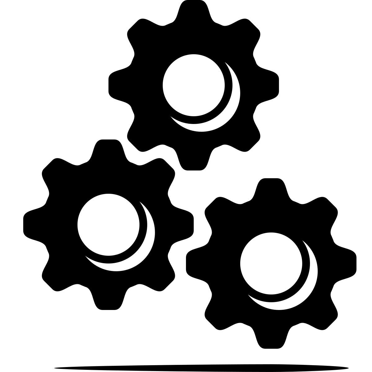 ink style gears icon
