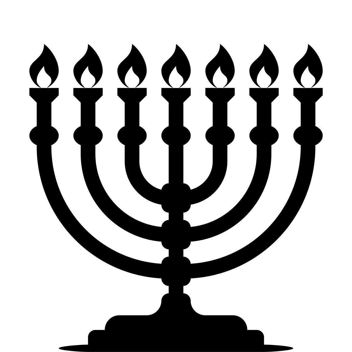 ink style hanukkah icon