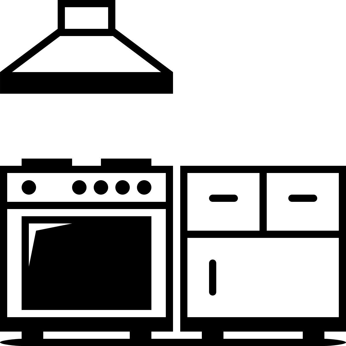 ink style 부엌 방 icon