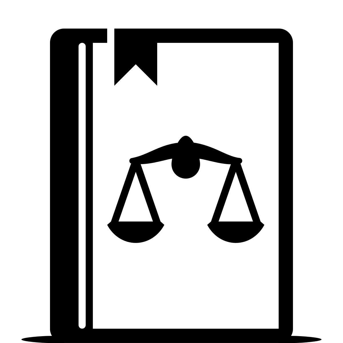 ink style libro di legge icon