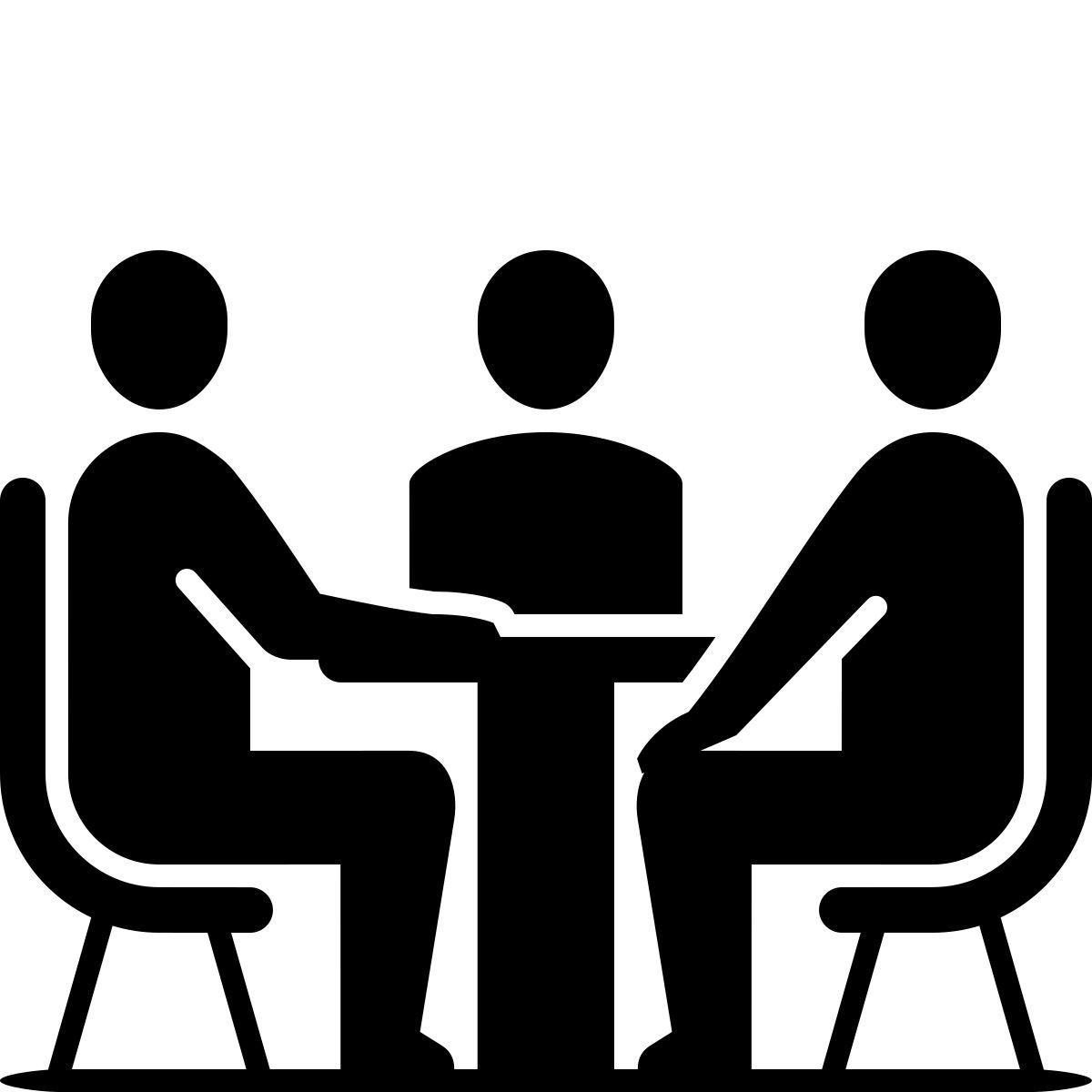 ink style meeting room icon