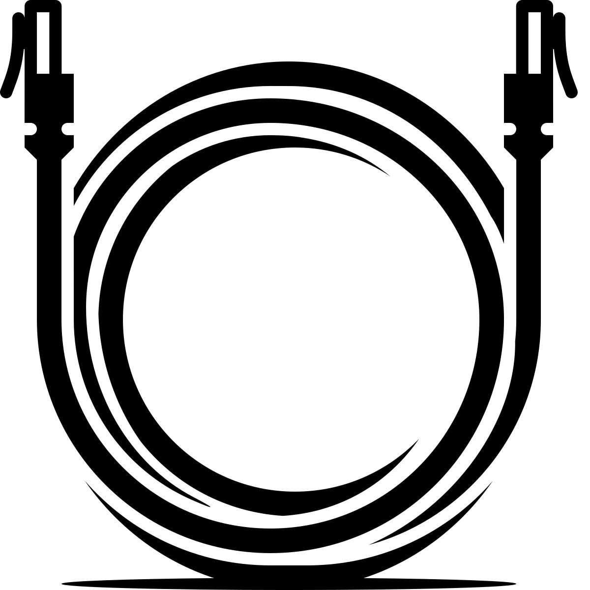 ink style câble réseau icon