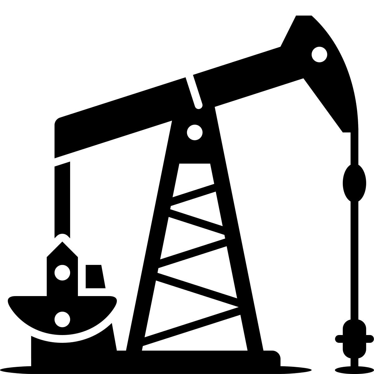 ink style oil pump icon