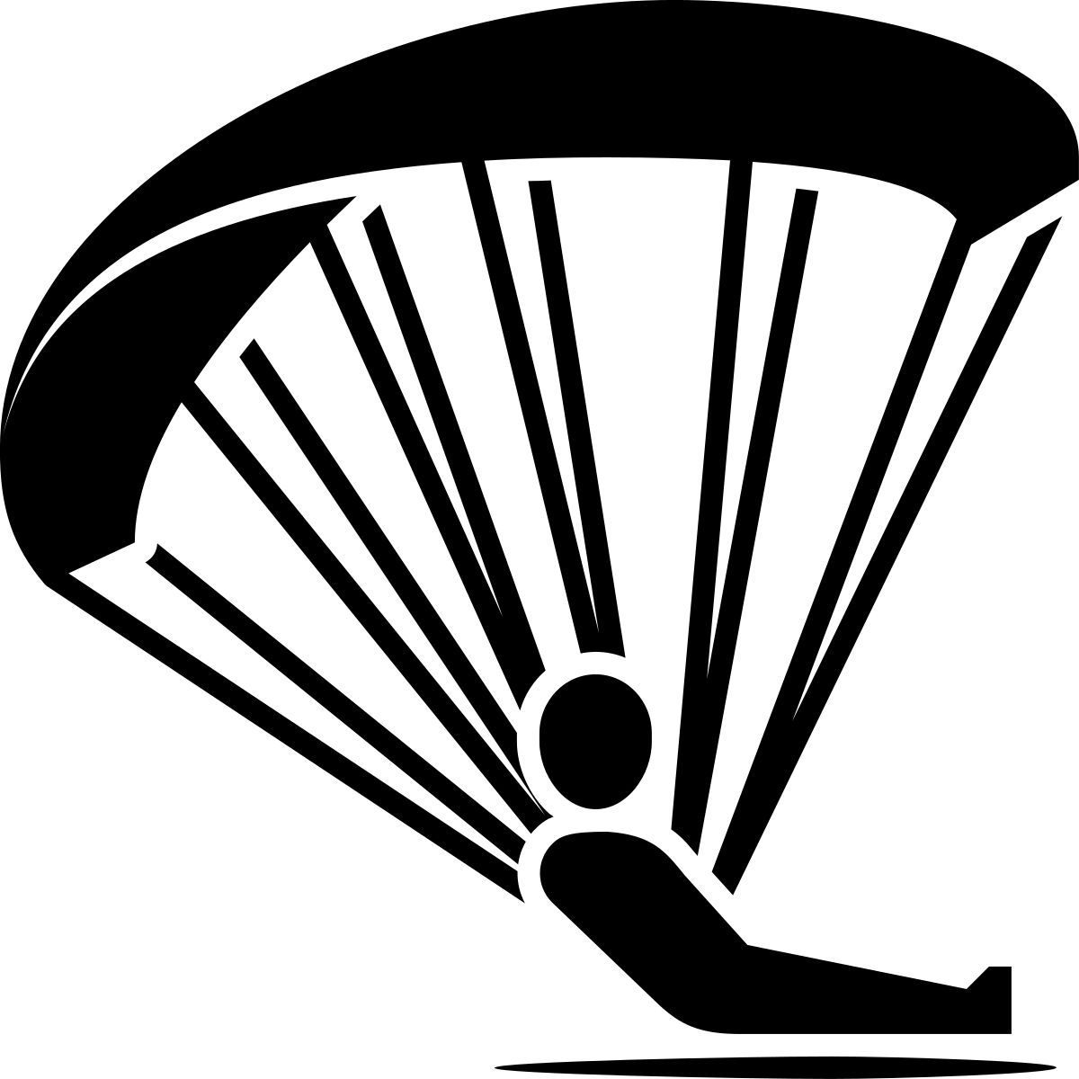 ink style parapente icon
