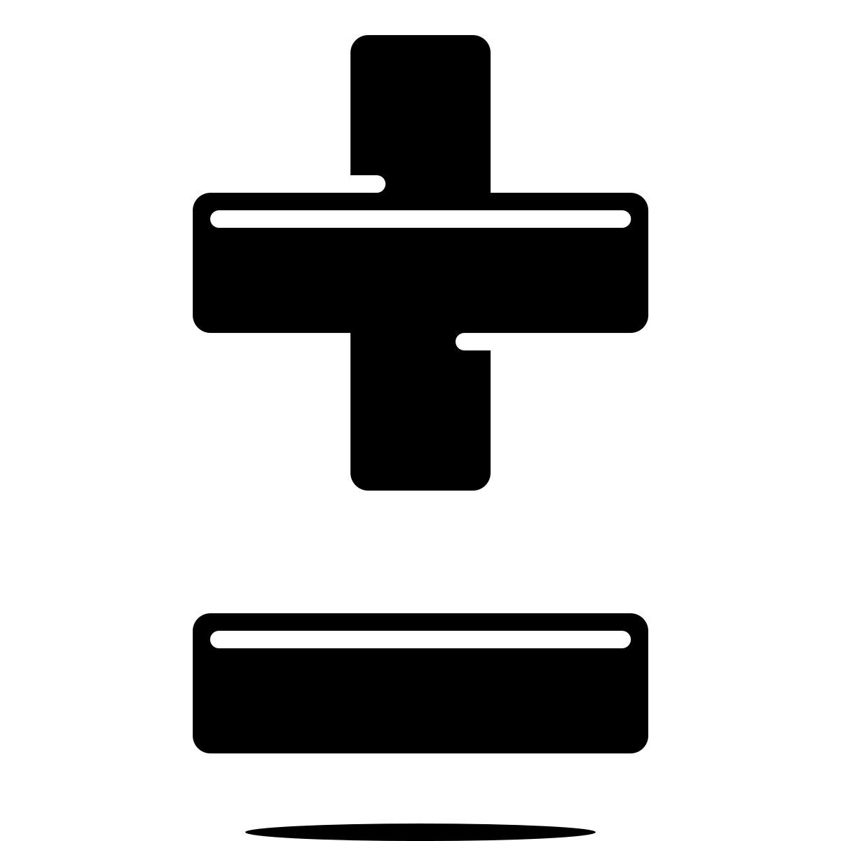 ink style plus minus +   icon