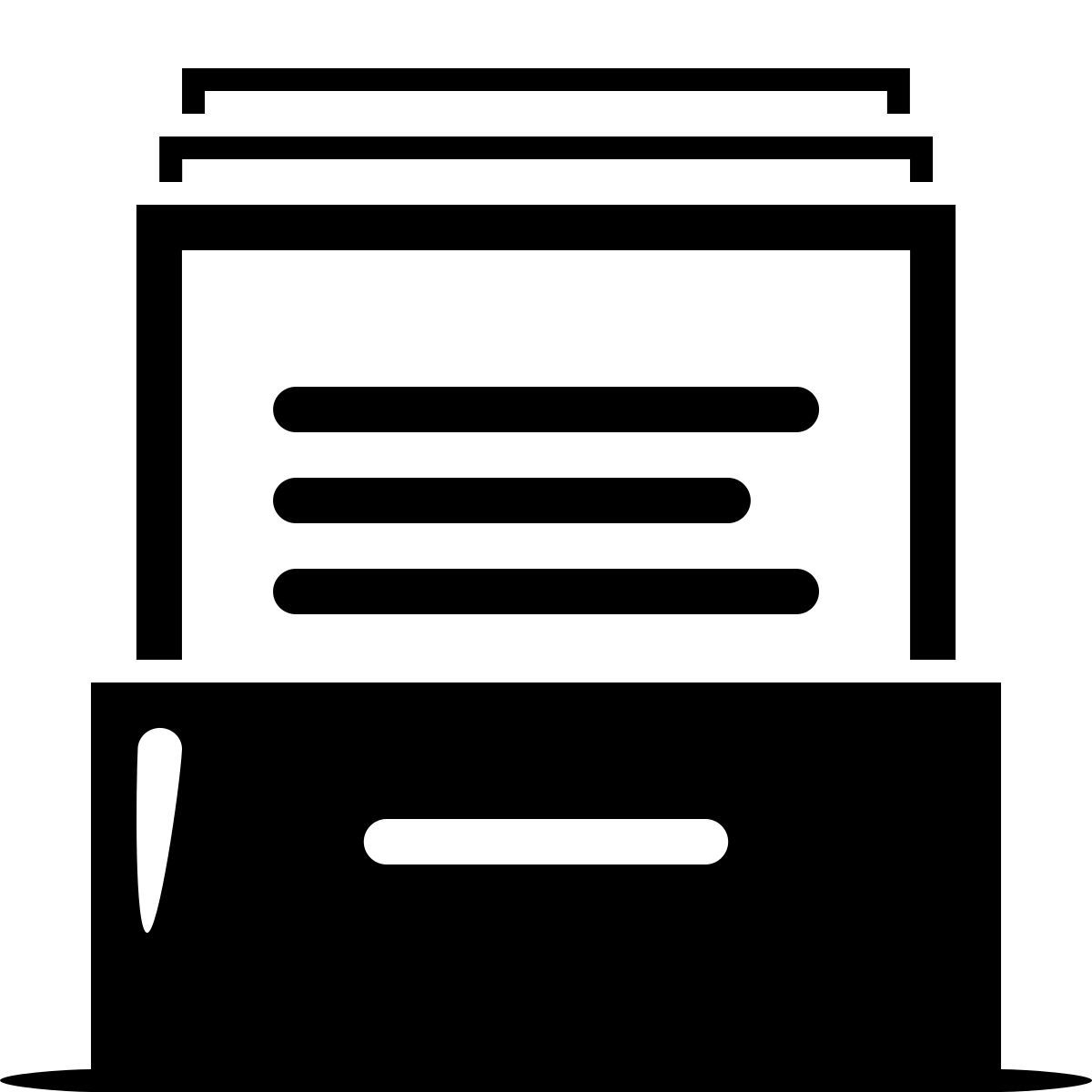 ink style product documents icon