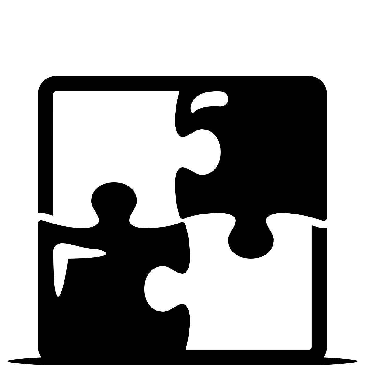 ink style puzle icon