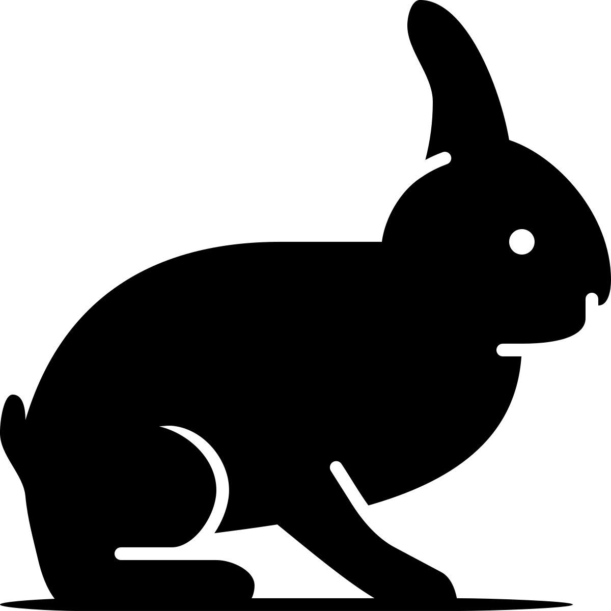 ink style conejo icon