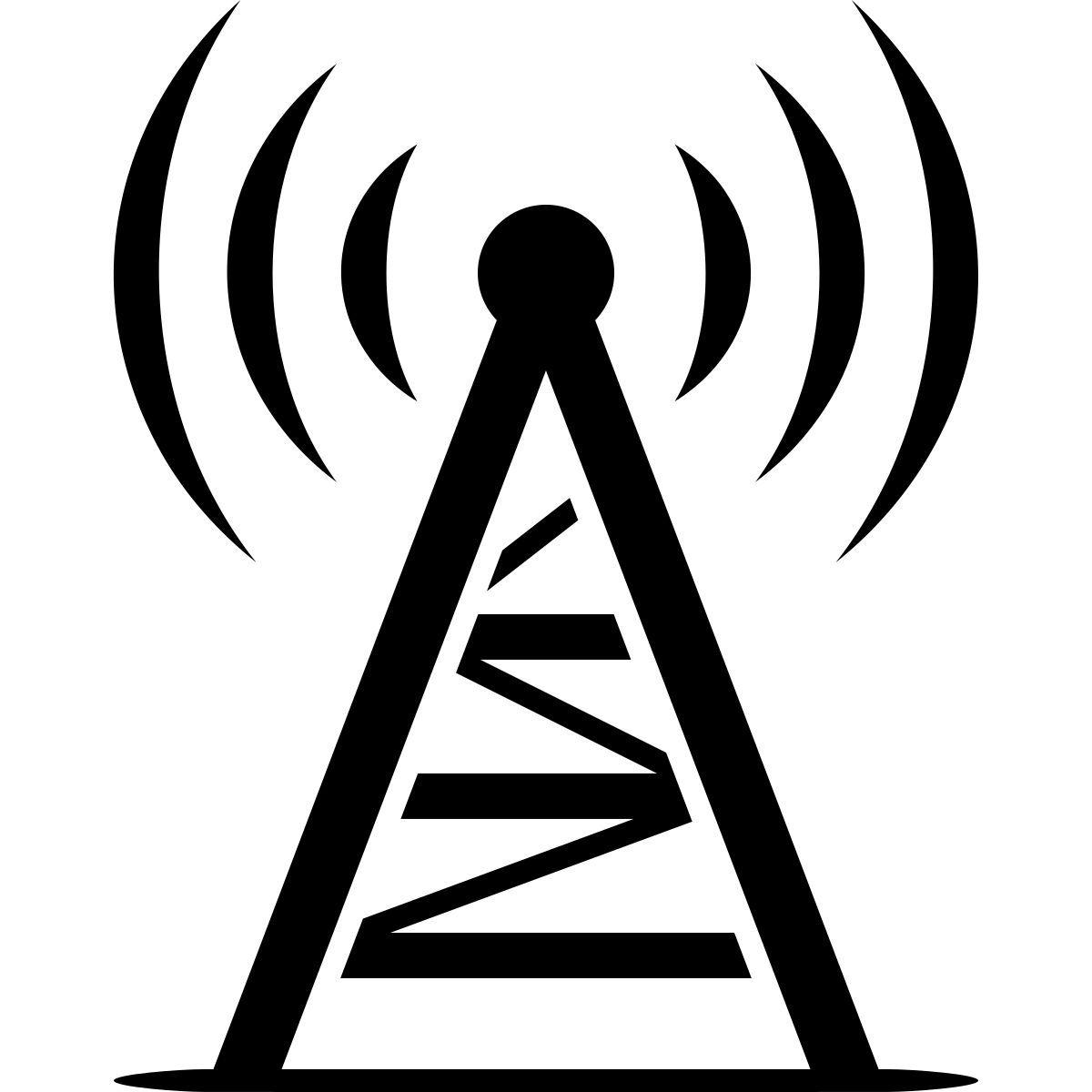 ink style torre de radio icon