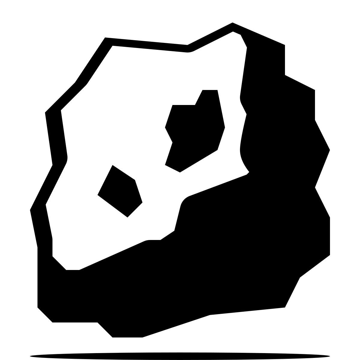 ink style 岩石 icon