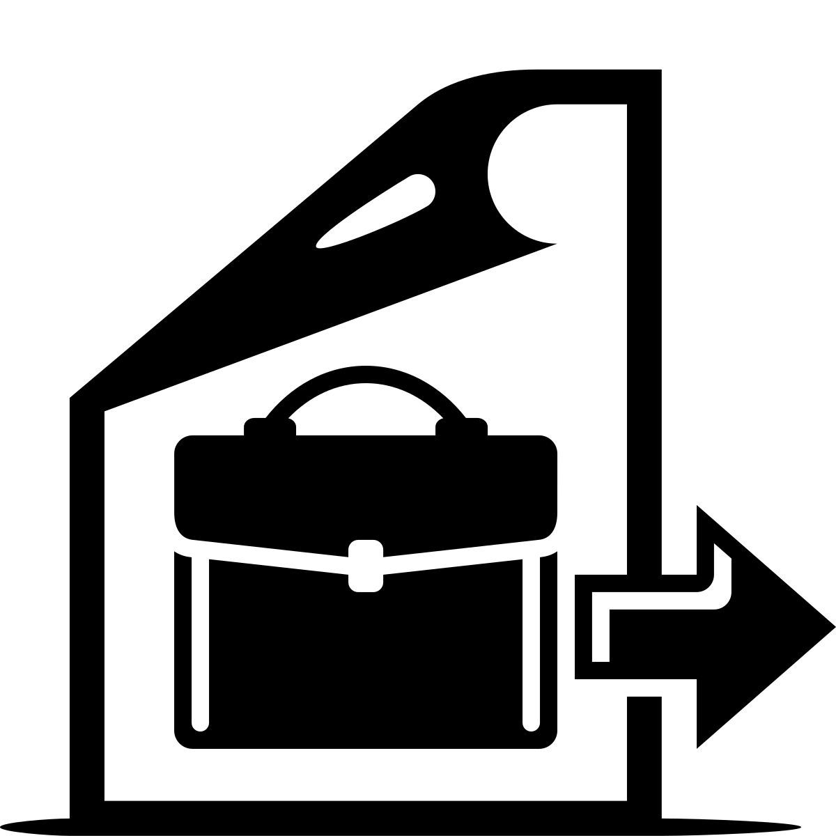 ink style interview icon