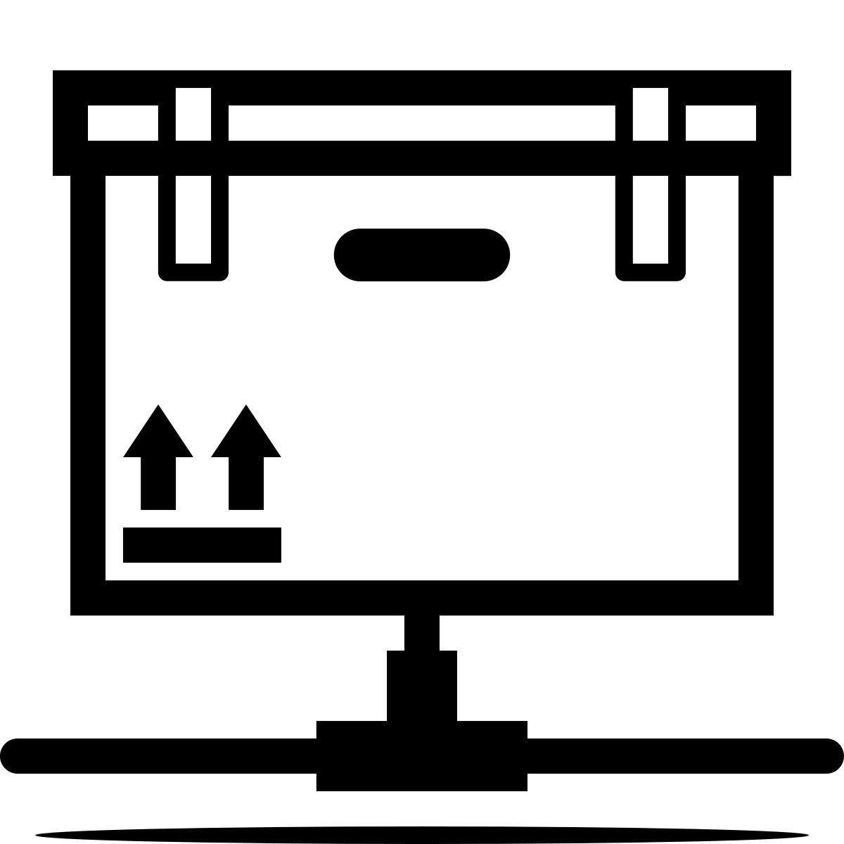 ink style logística de envío icon