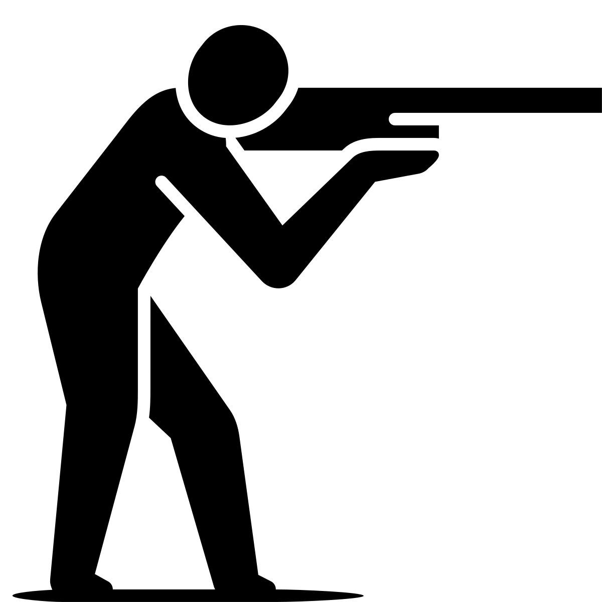 ink style shooting icon