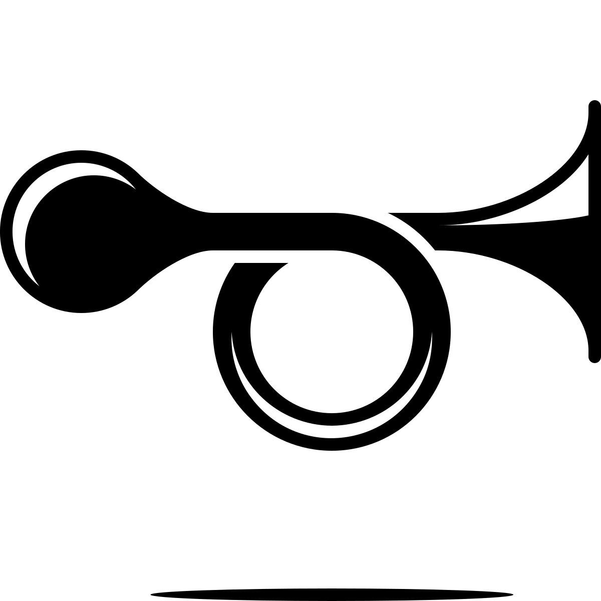 ink style claxon icon