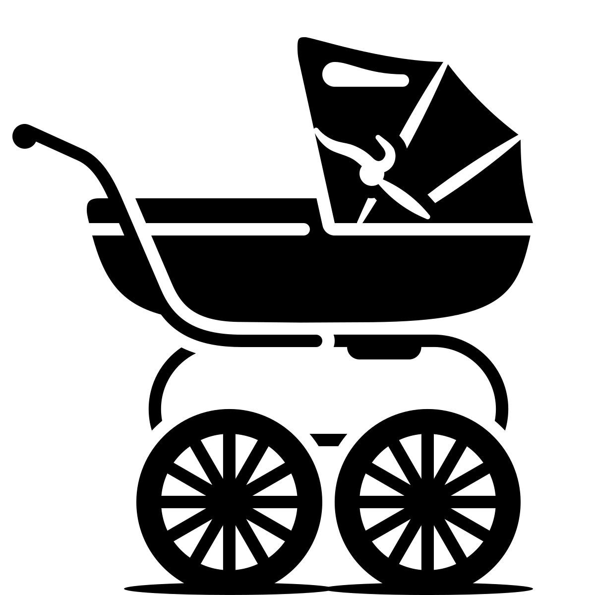 ink style coche de niño icon
