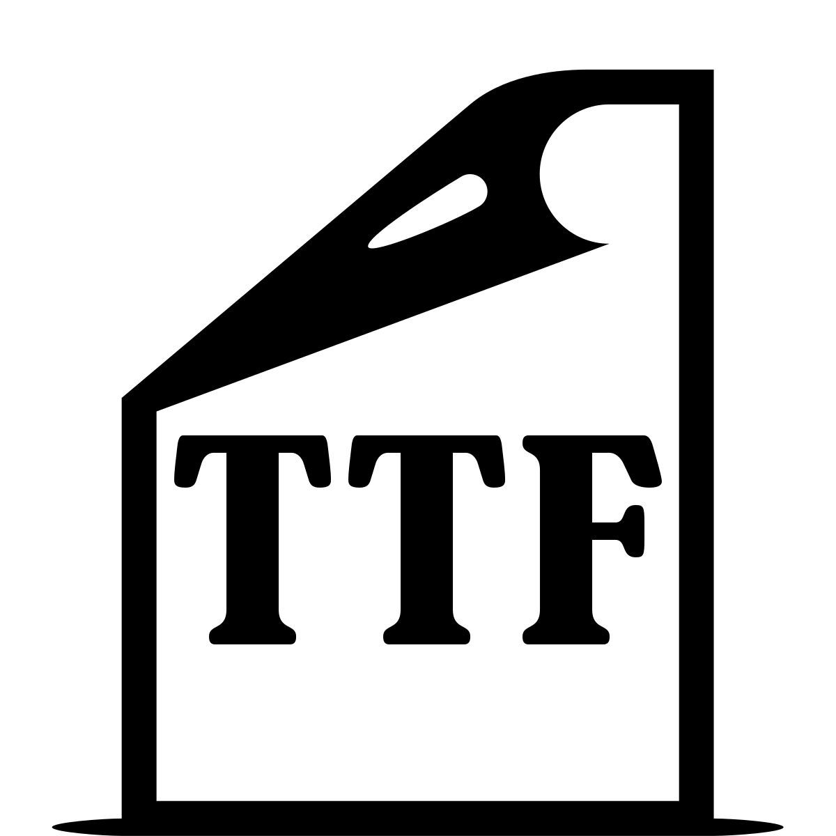 ink style ttf icon