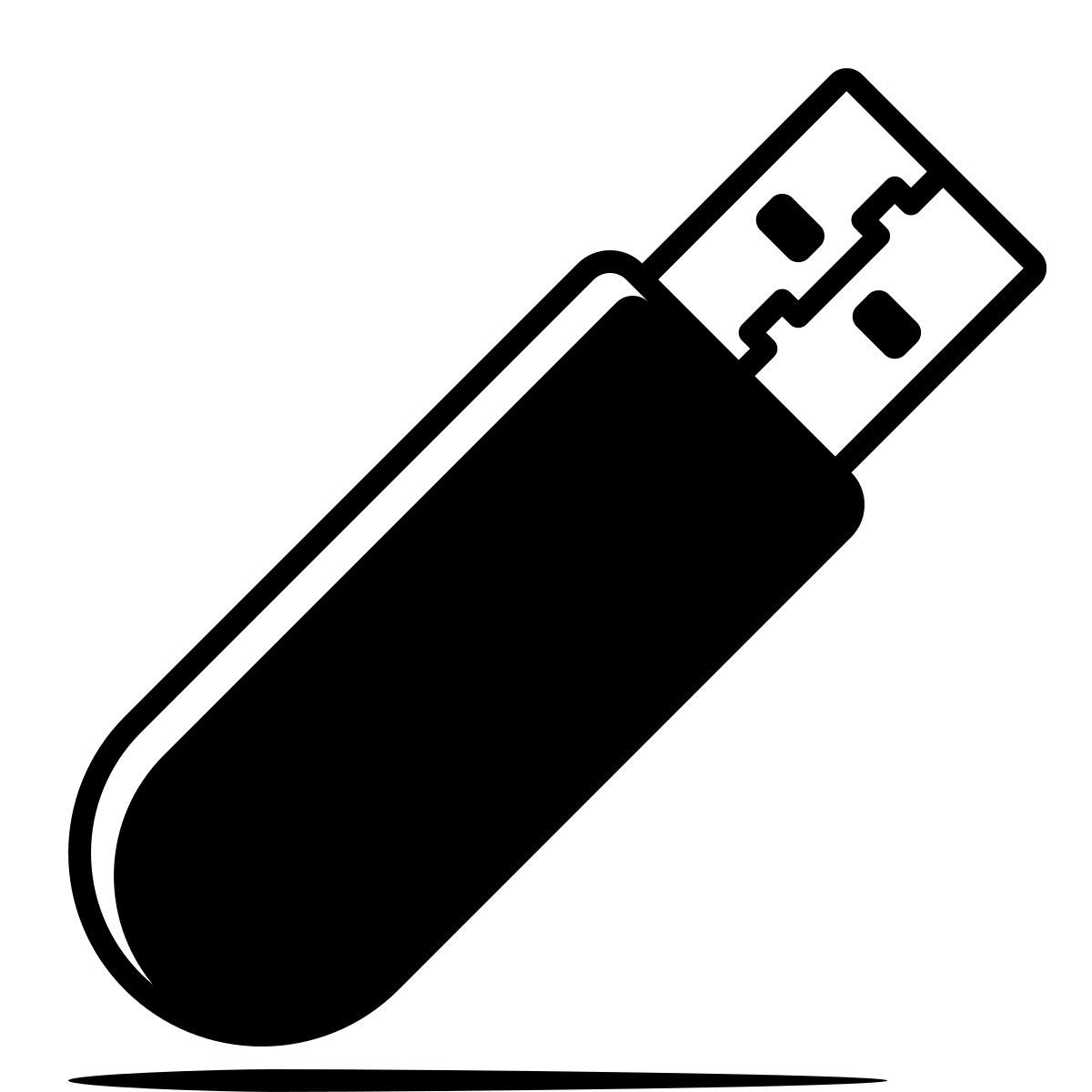 ink style flash drive icon