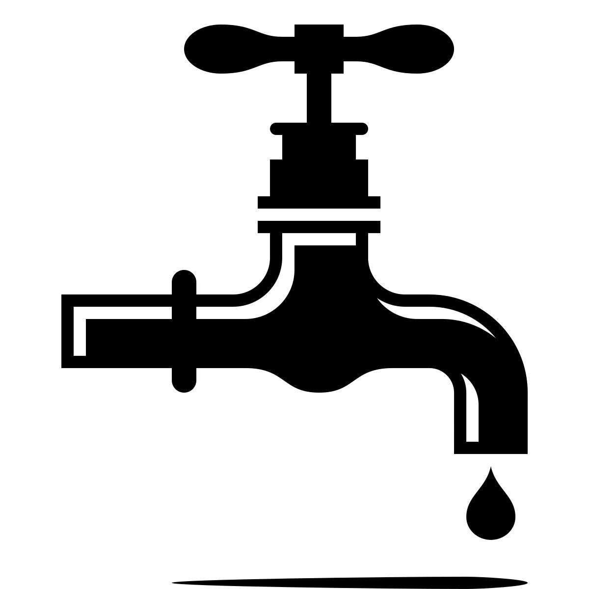 ink style water tap icon