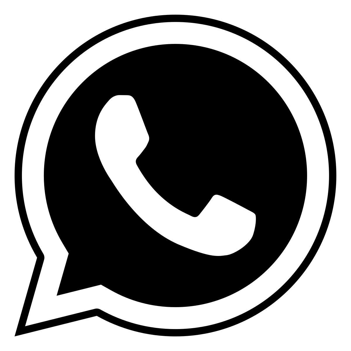 ink style whatsapp icon