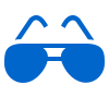Blue light protection icon