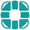 Lifebuoy help on water icon