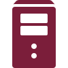 Ícono de administración de TI y redes