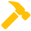 Ícono de martillo para servicios de reformas
