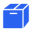 Icona pacco blu