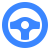 Steering wheel icon