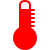 Temperature Warning Light Icon