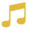 ONIXE Entertainment icoon (muzieknoot)