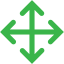 Scalable network icon
