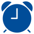 Icono de reloj de alarma