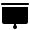 White Presentation Screen icon