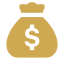 Ícone de custo-benefício e transparência