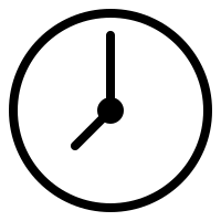Clock icon representing same day laundry service