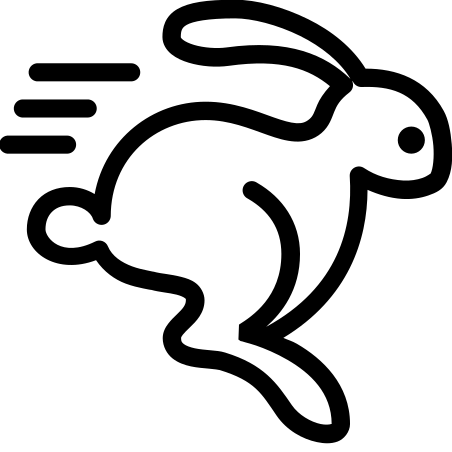 Laufender Hase Icons Im Ios Stil