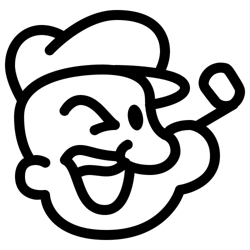 Popeye Icon In Ios Style