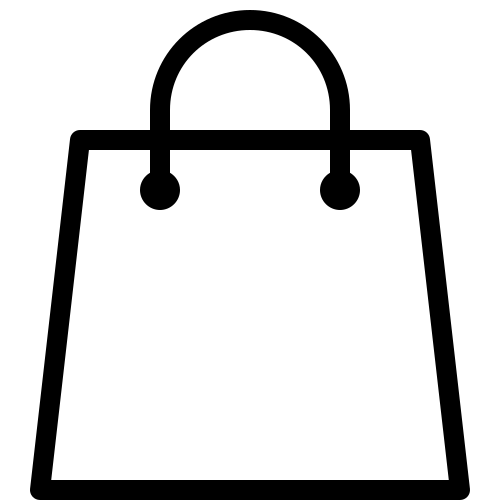 black shopping bolsa icon