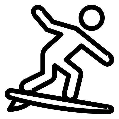 Surfing Icon In Ios Style