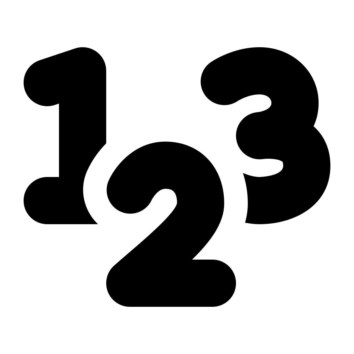 ios 17 glyph style 123 icon